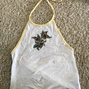 Sunflower halter top